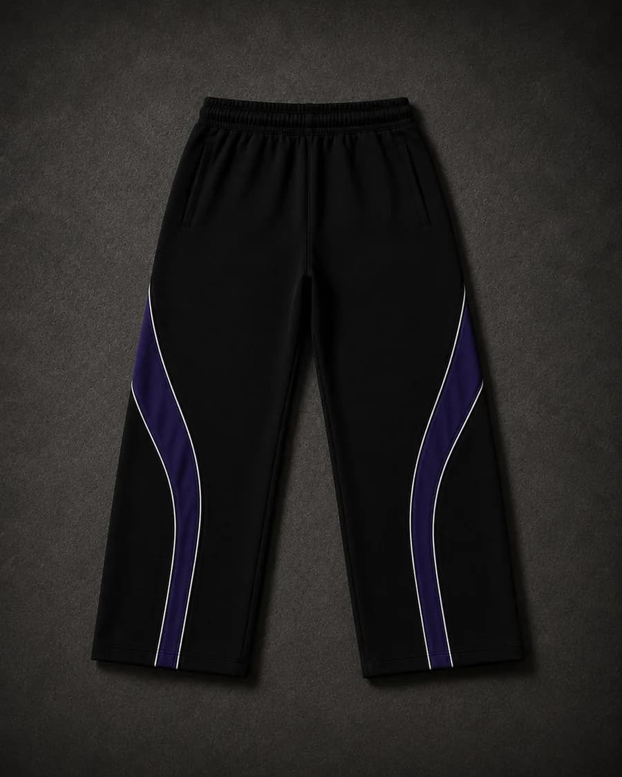 Coramay Jogging - Noir / Violet (dos)